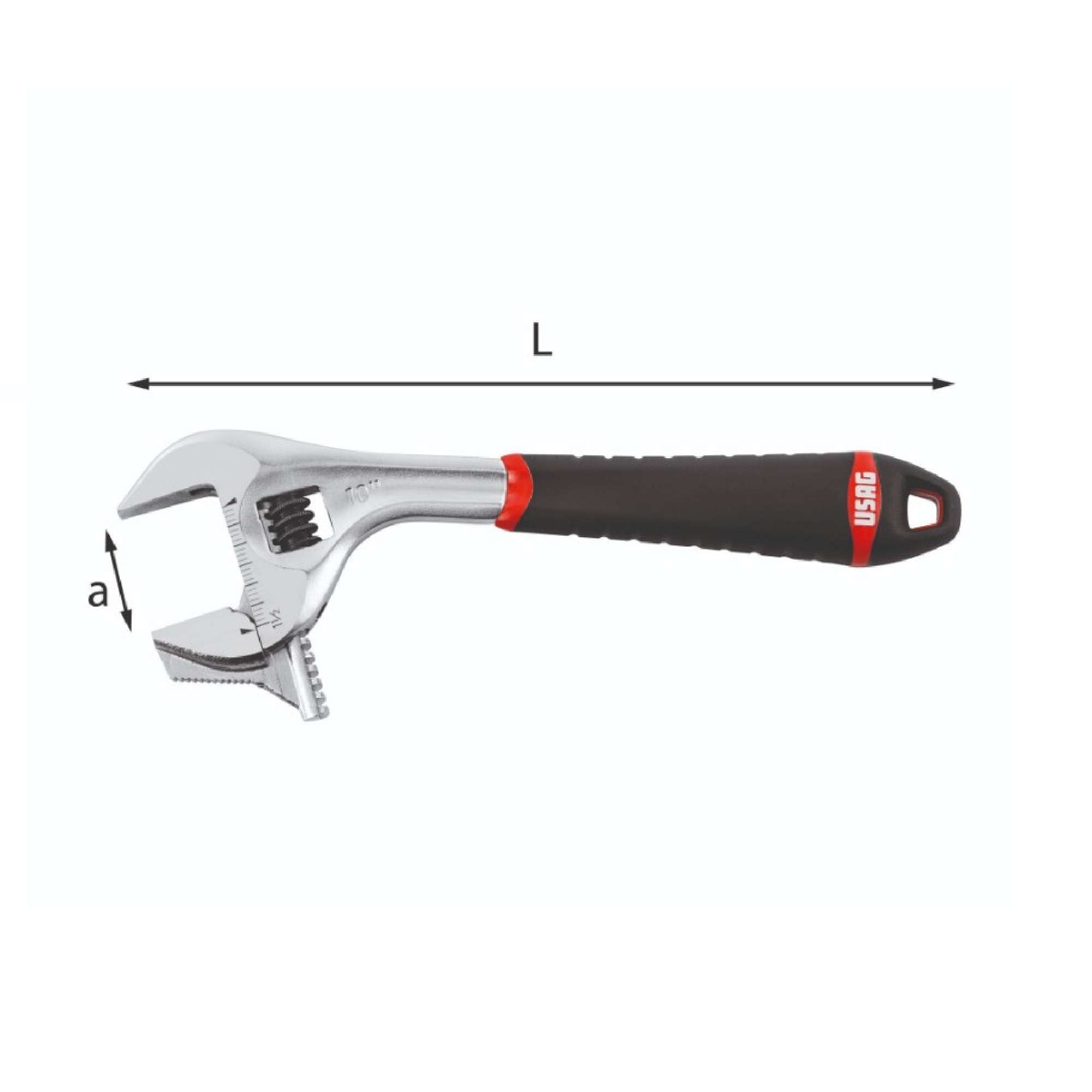 Reversible roller wrenches with handle - Usag 294 AG