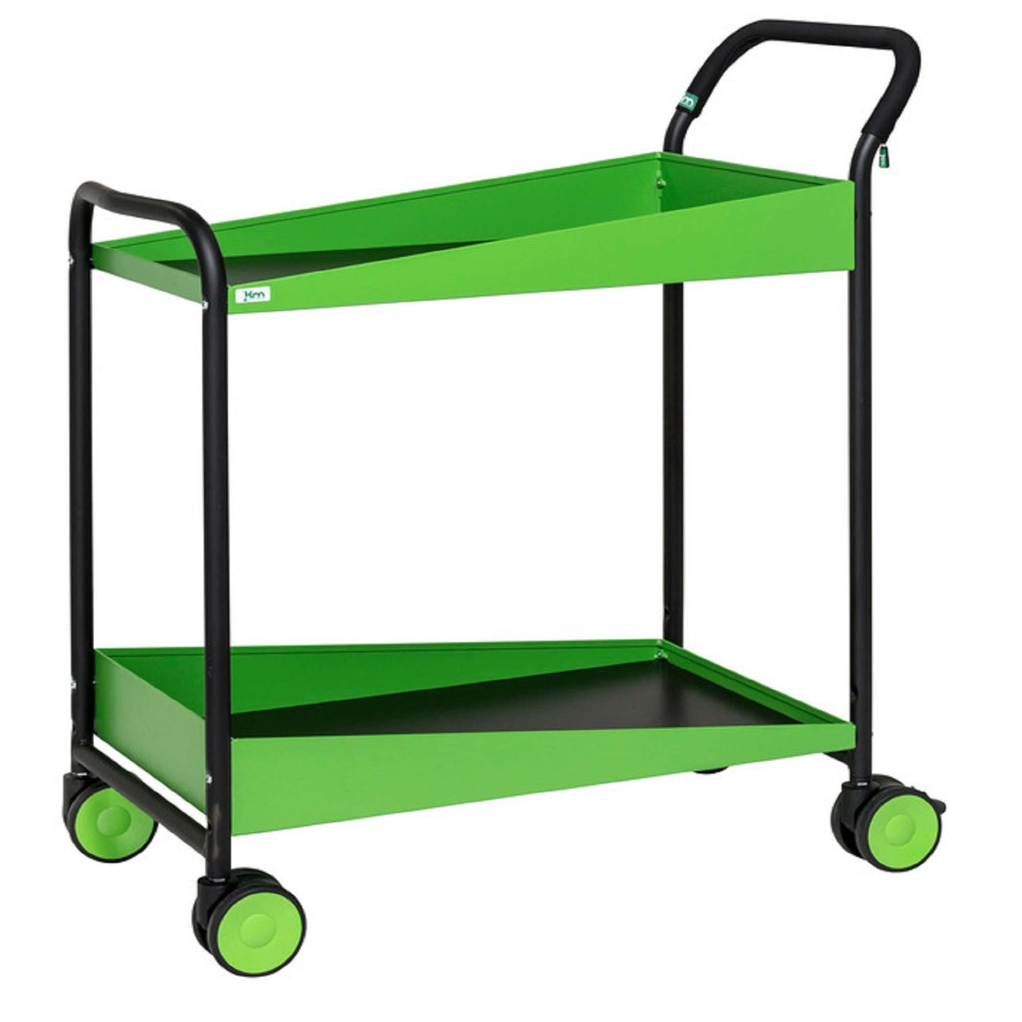 Green / Black Konga Trolley with brake L x W x H (mm) 866 x 455 x 980 - Kongamek