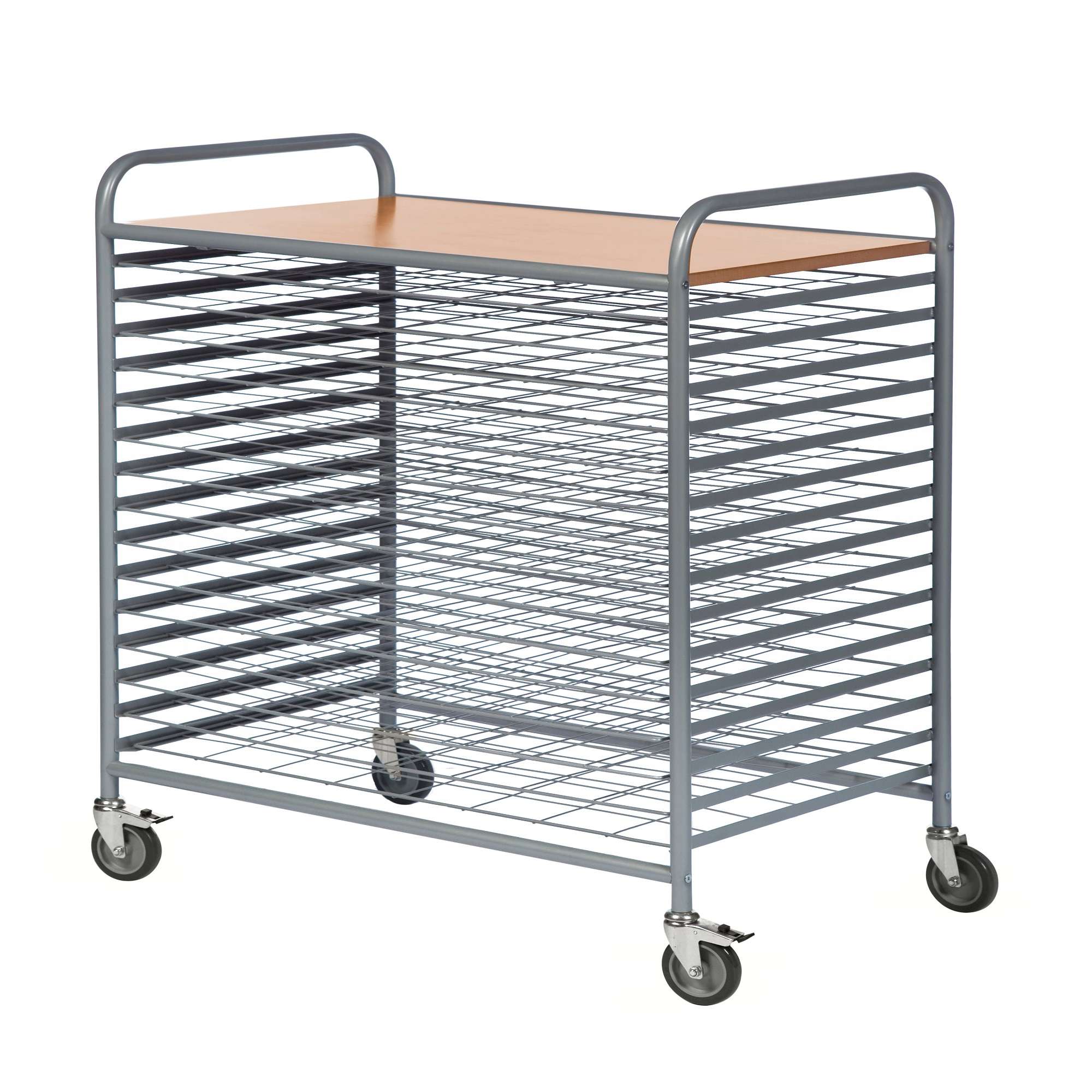 Drying trolley with brake L x W x H (mm) 950 x 600 x 1120 - Kongamek KM152976