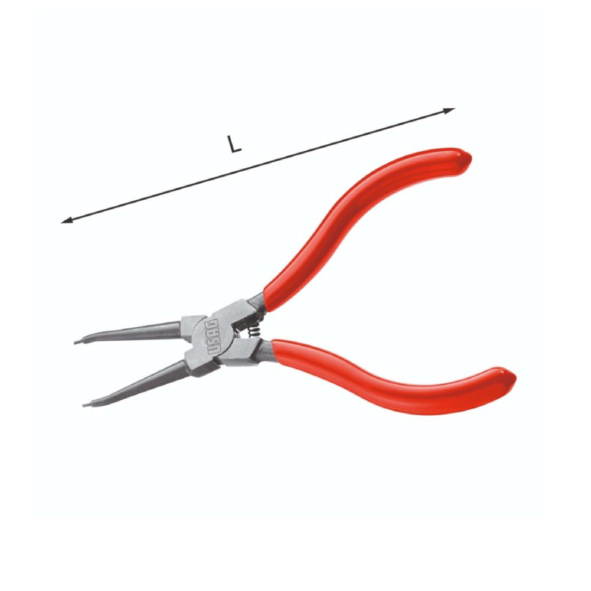 Straight Nose Pliers for Internal Snap Rings - Usag 127 C