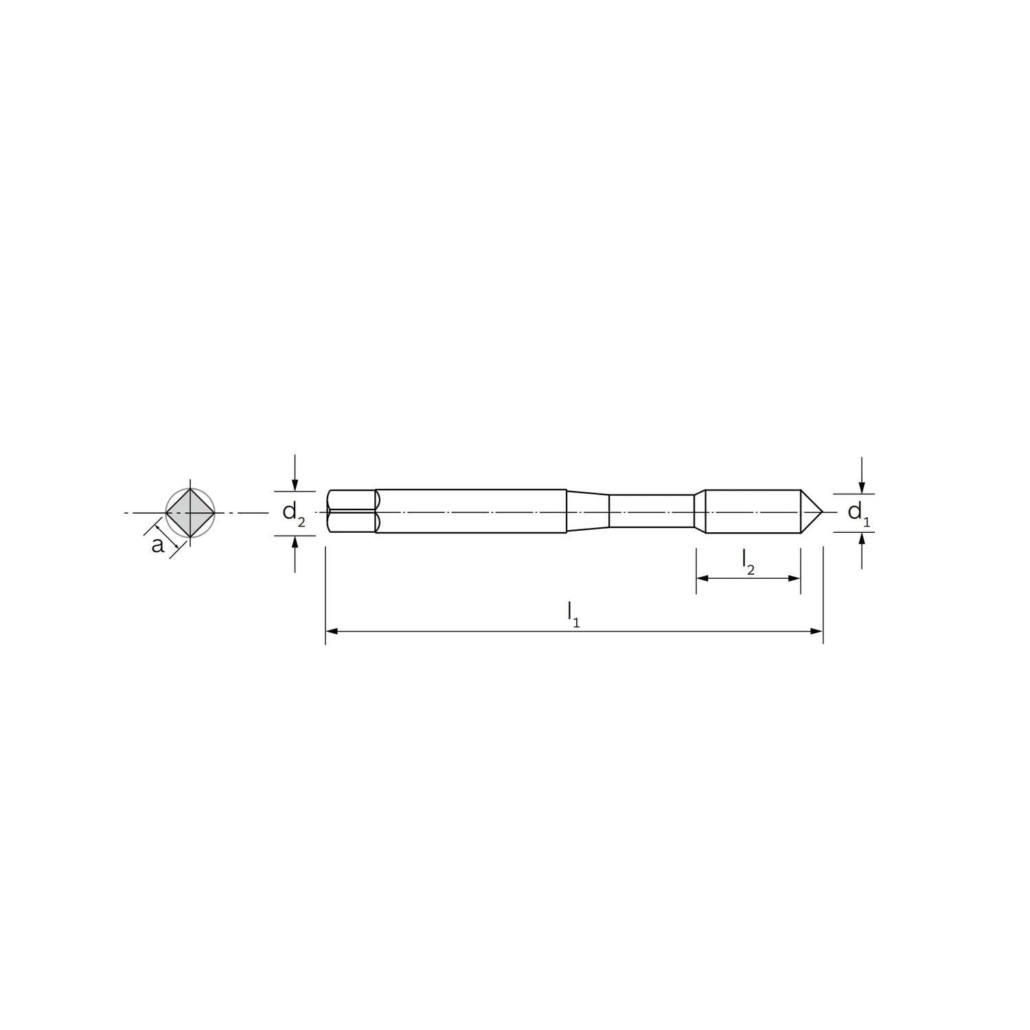 Ultra specific machine tap for sheet metal DIN 371 - ILIX