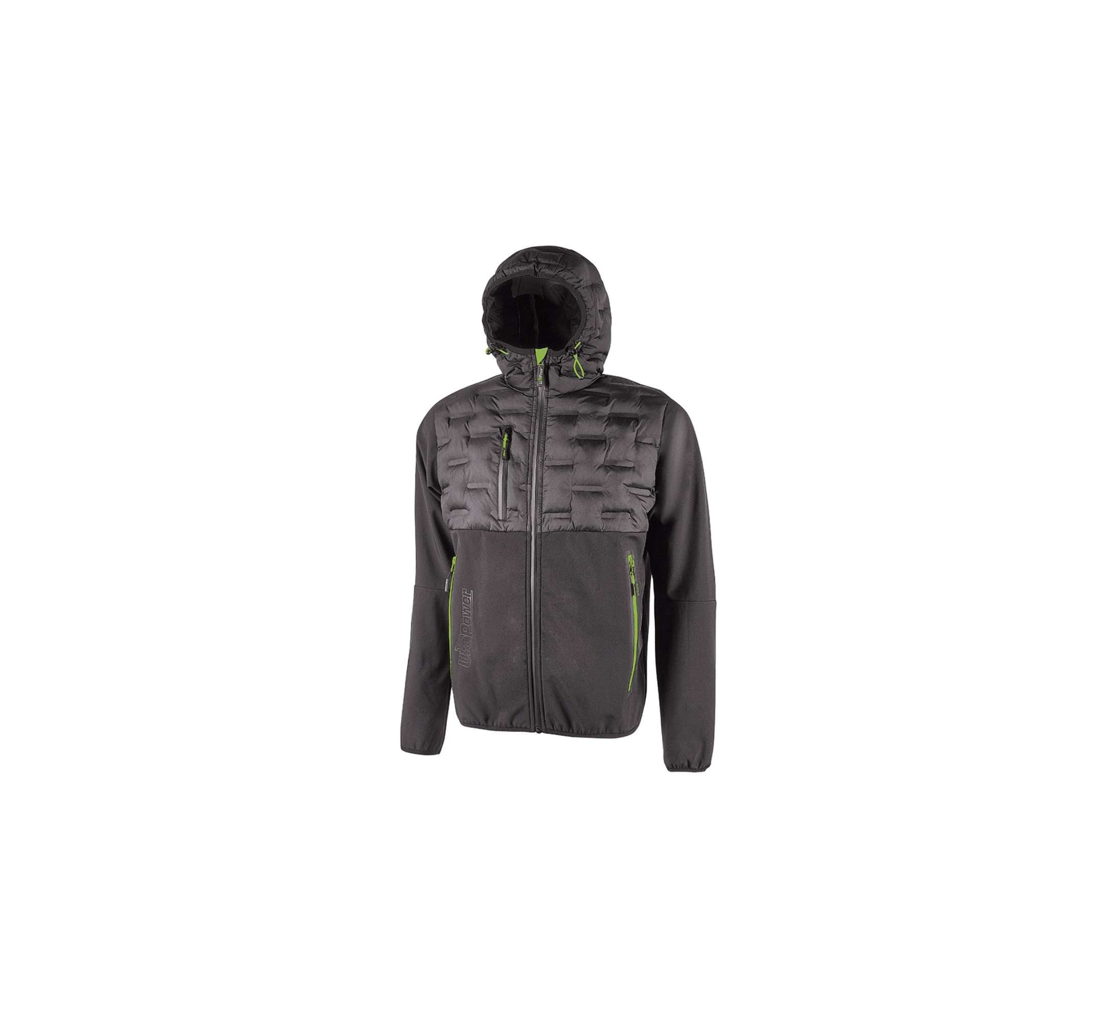 Spock Asphalt Grey Breathable and windproof hybrid jacket U Power