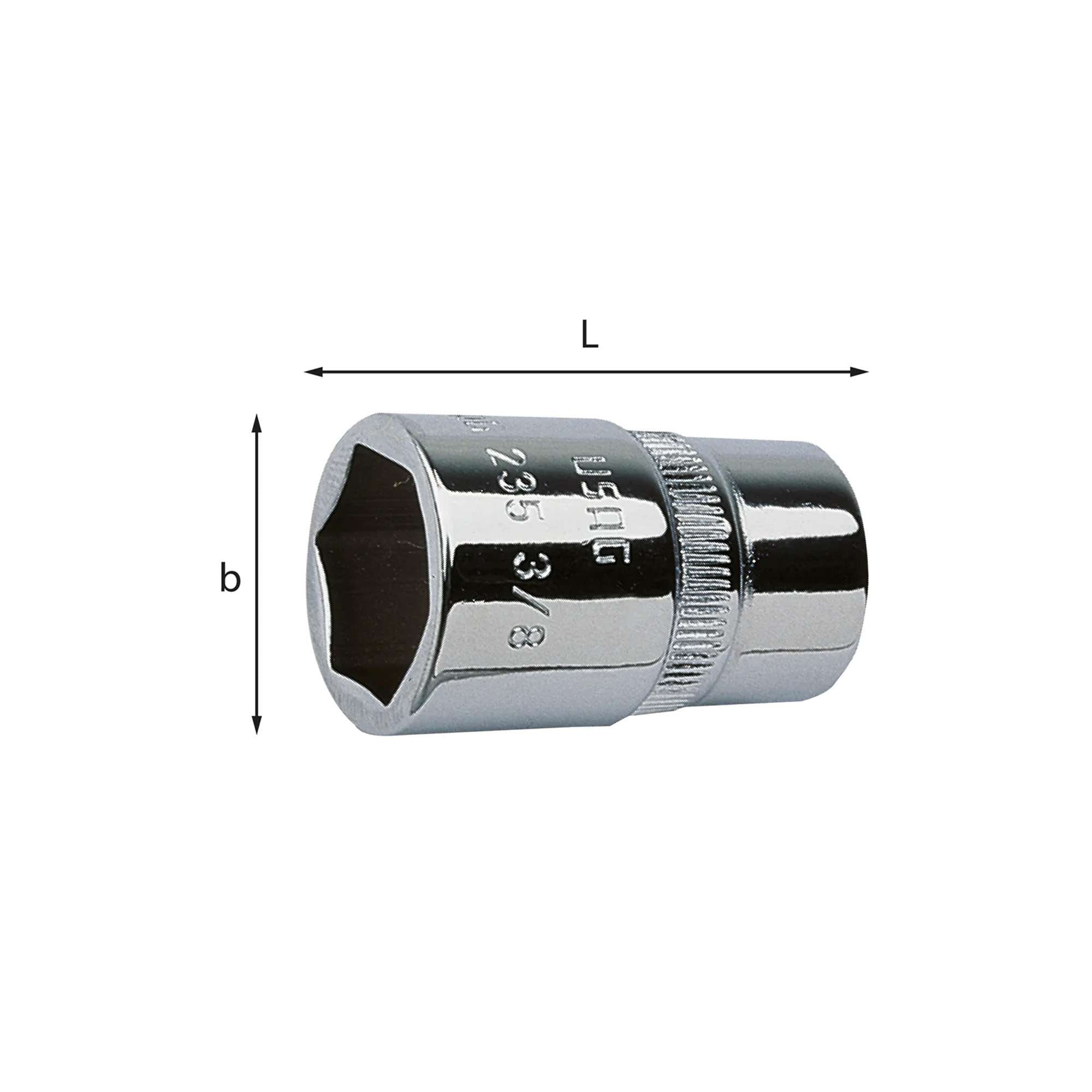 Hexagonal sockets (18-19-20-21-22) - Usag 235 3/8 E