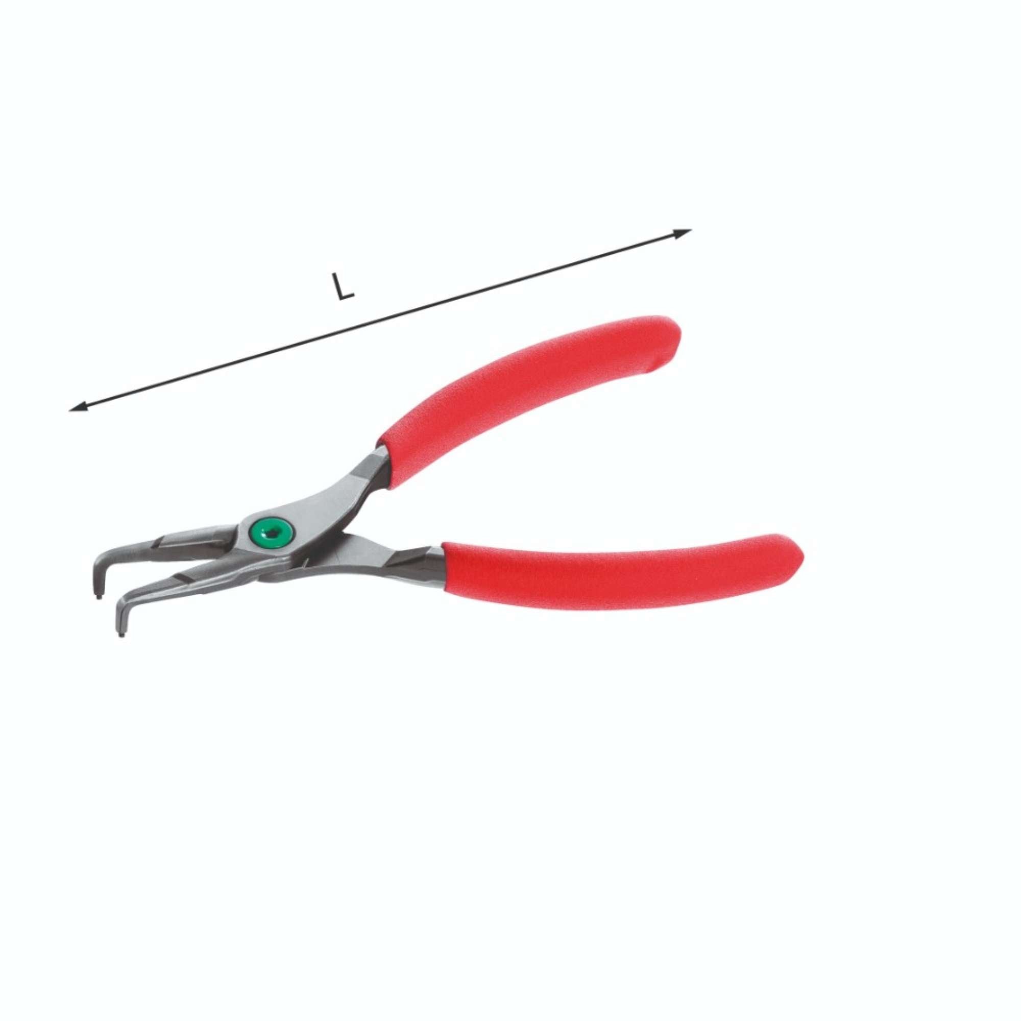 90 bent beak pliers for internal snap rings - Usag 127PN