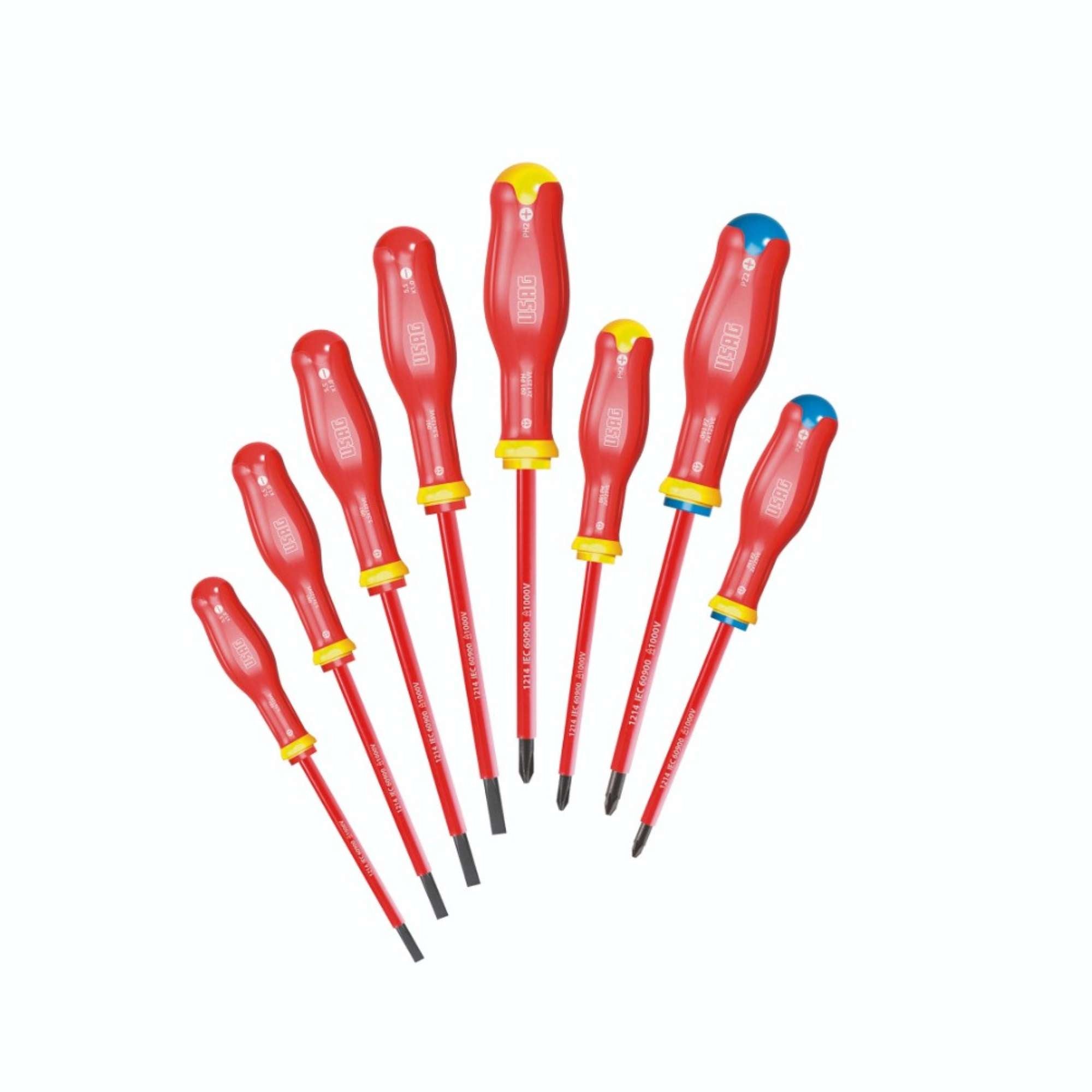 Series 8 Screwdrivers 1000V 091 Sh8 USAG - U00910106