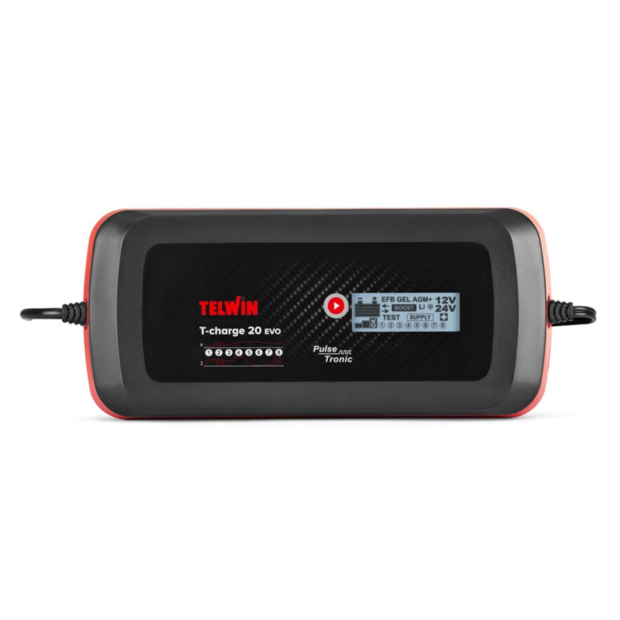 T-Charge 20Evo 12/24V Charger - Telwin TCHARGE20EVO