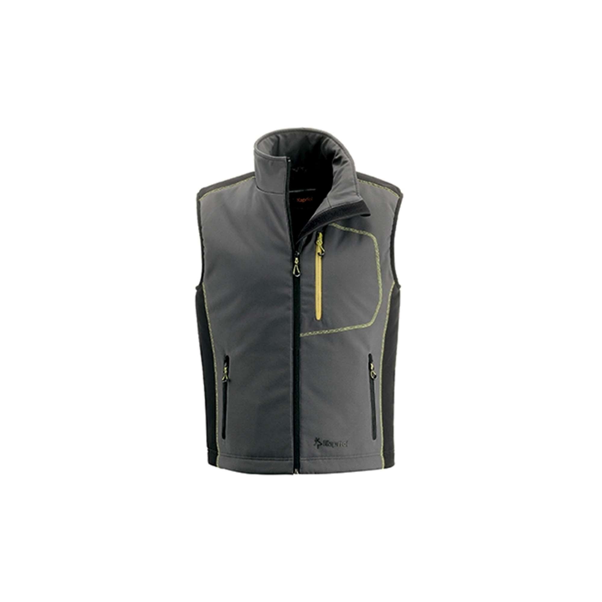 Technical padded work waistcoat dynamic grey/black - Kapriol