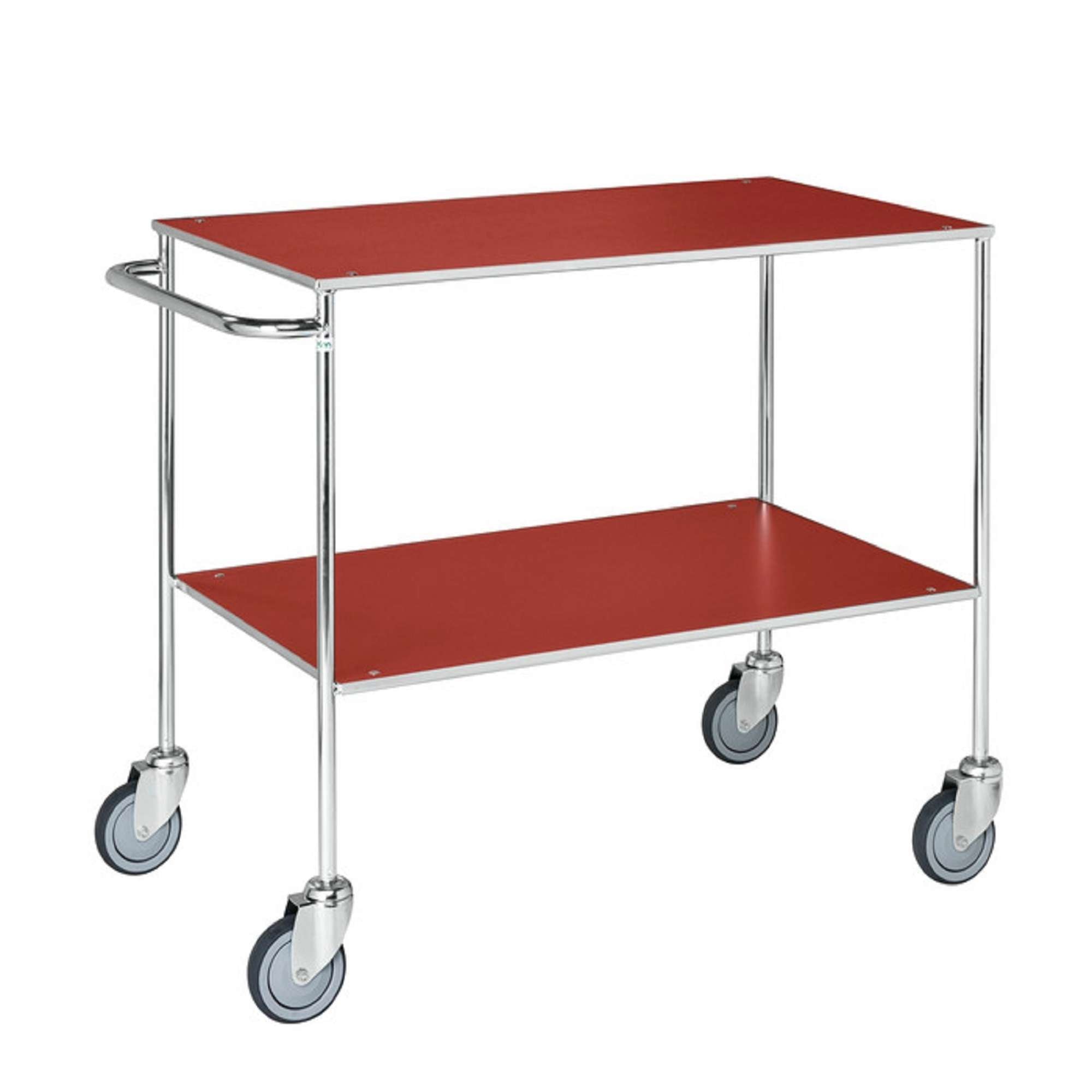 White Table trolley with 2 shelves, LxWxH (mm) 1000x580x850 - Kongamek