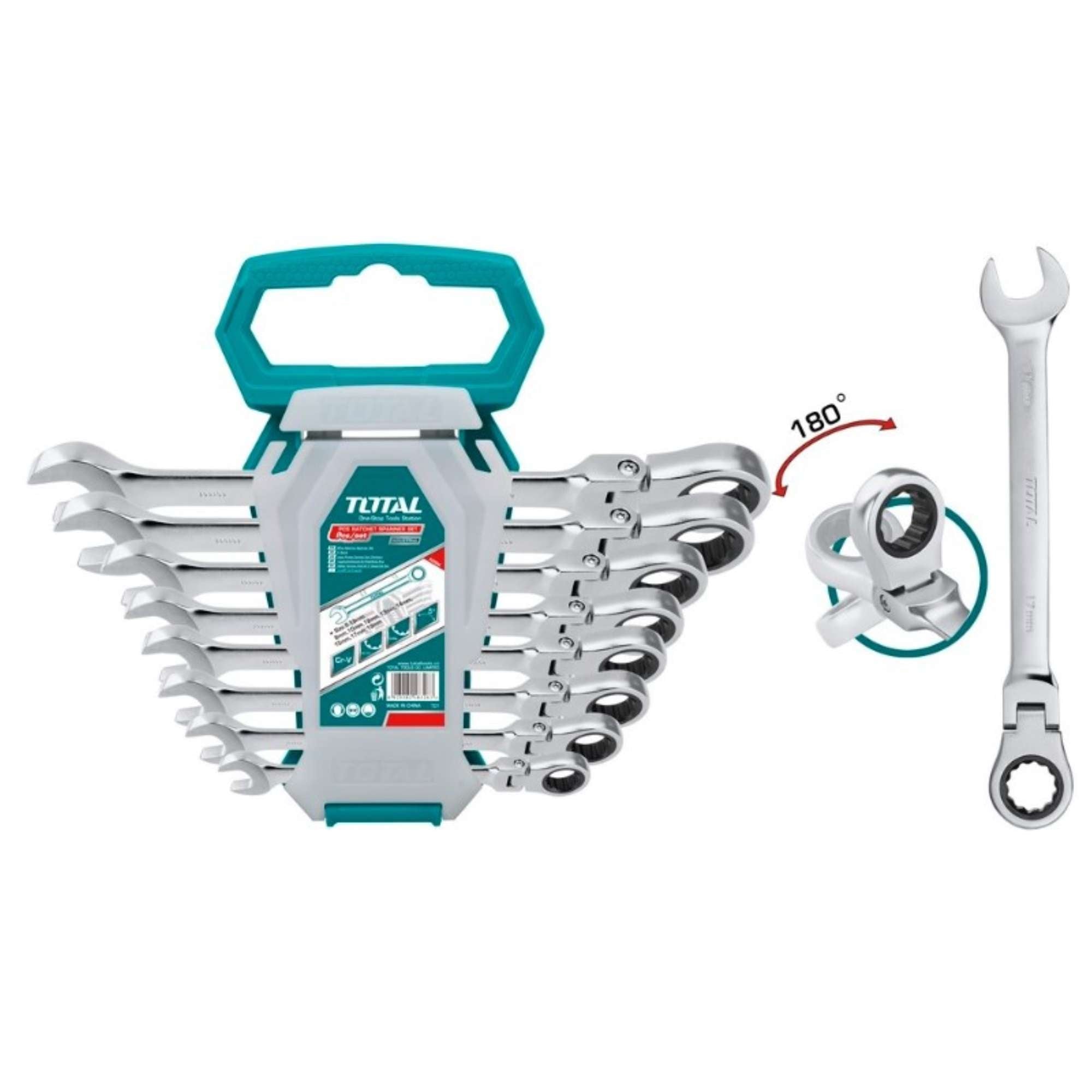 Flexible Combination Ratchet Wrench Set 8 - Total