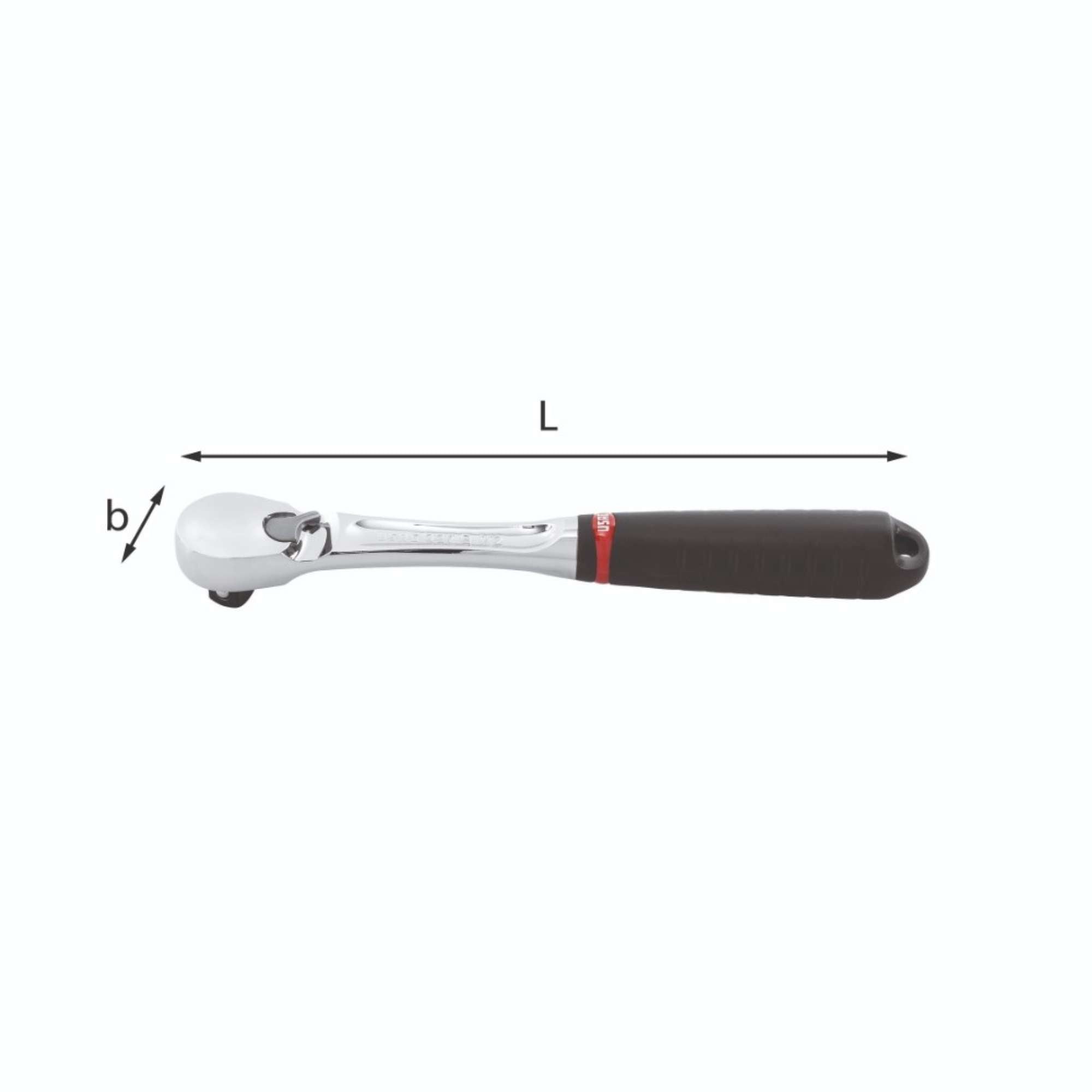 Reversible ratchet with sealed mechanism 260mm - Usag 237 B 1/2 U02370116