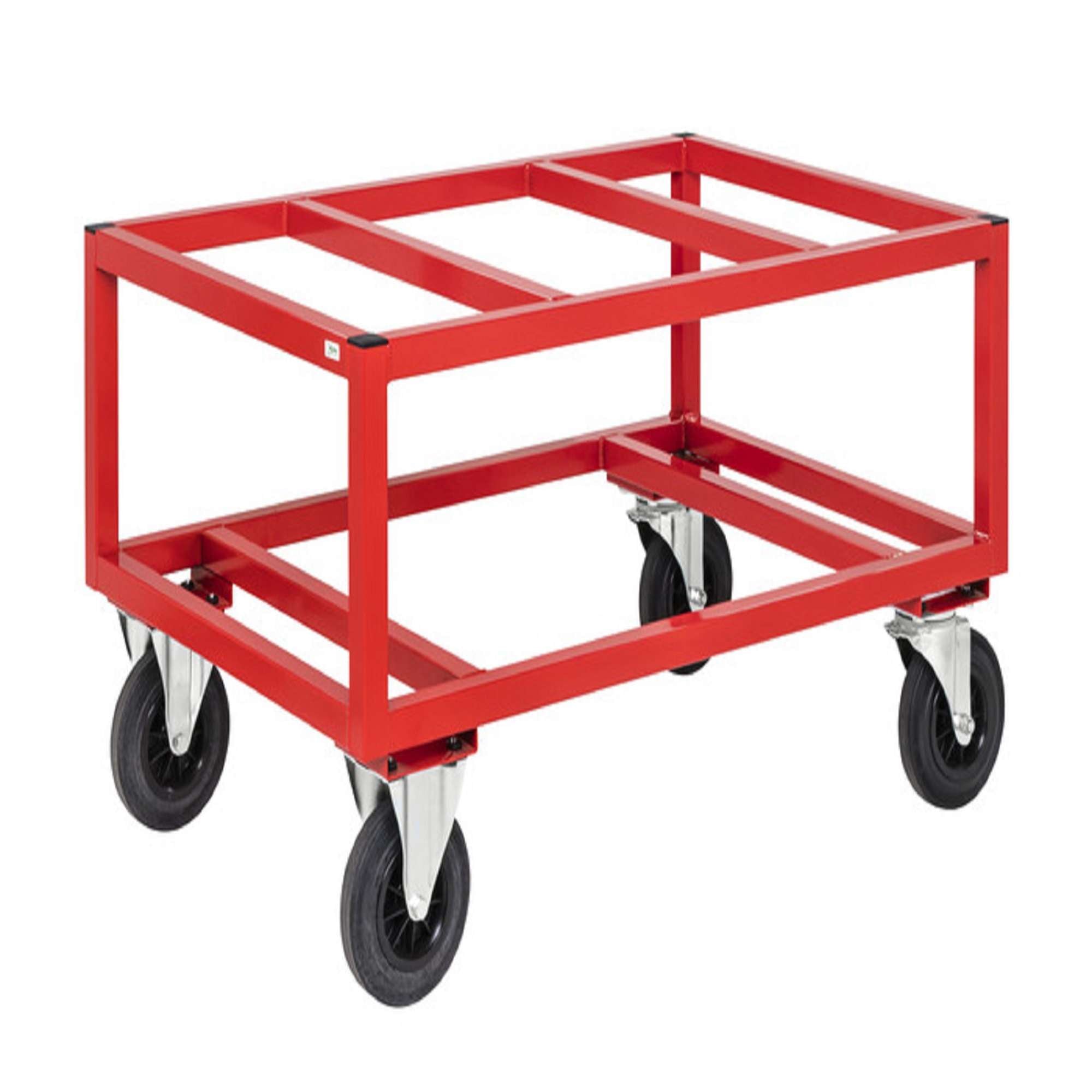 Red Pallet trolley, adjustable height, LxWxH (mm) 1200x1000x650 - Kongamek