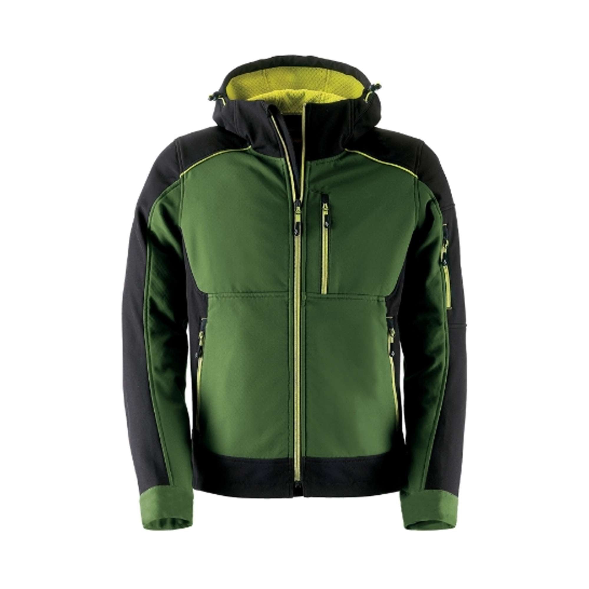 Technical softshell work jacket Dynamic Green/Black - Kapriol