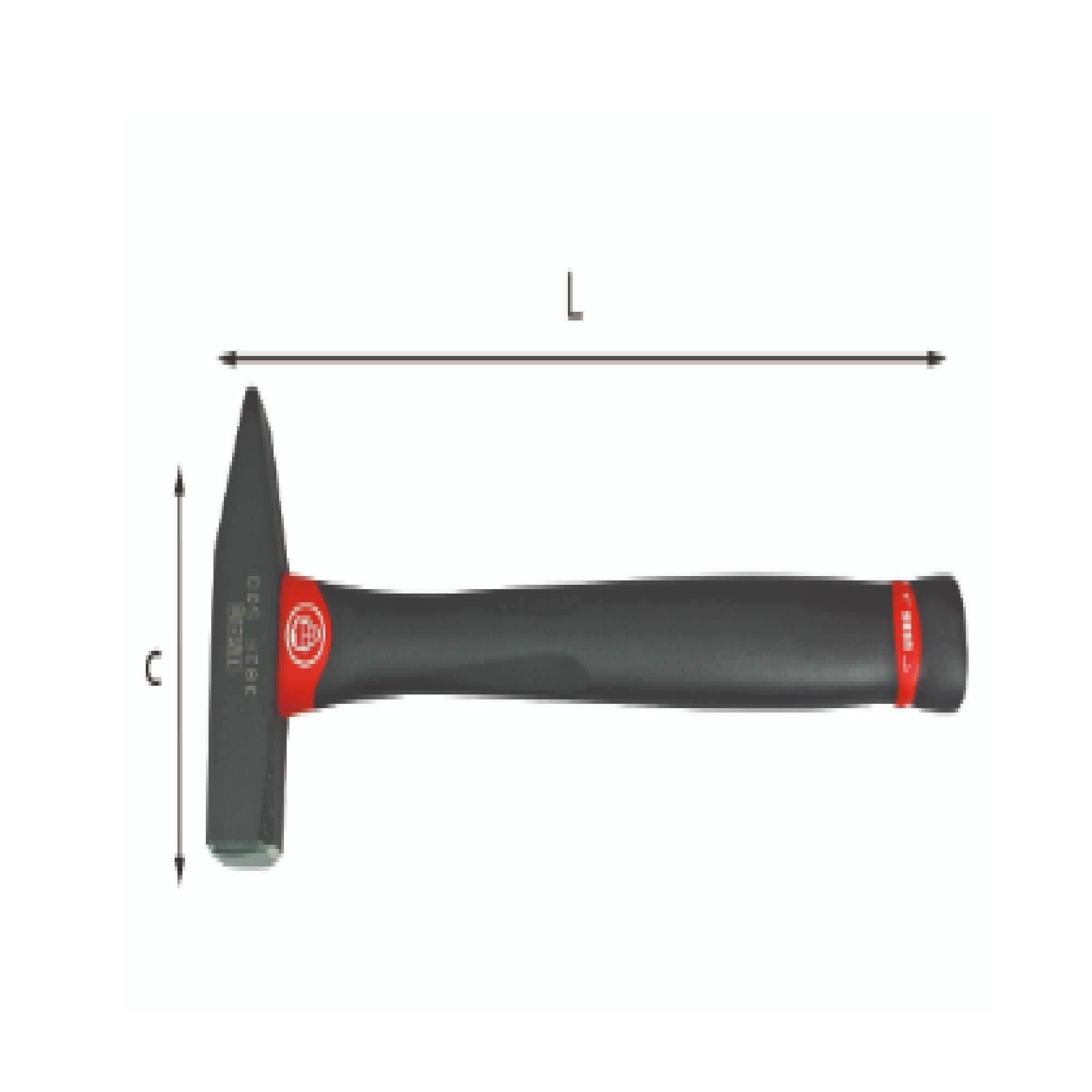 500 g hammer for mechanics, German model with graphite handle Usag 382 F