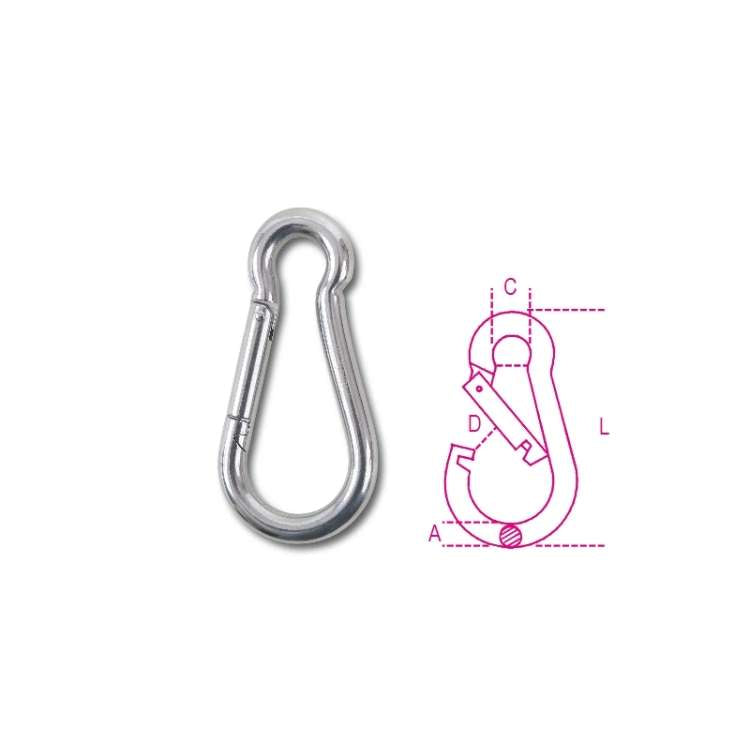 Stainless steel snap hook 10 x 100 mm - 8274 Beta