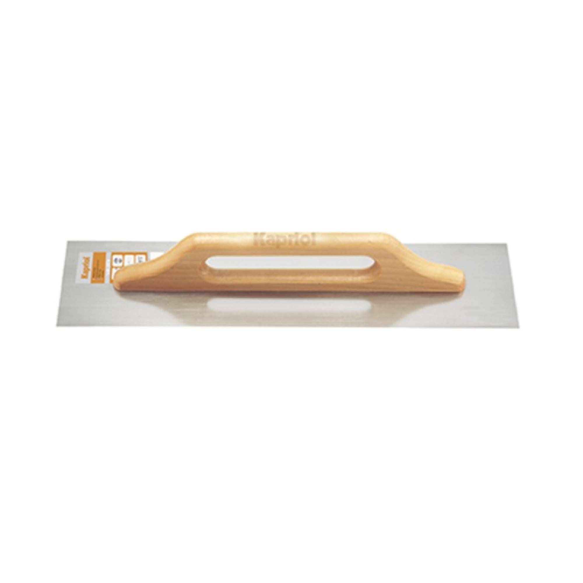 Smooth two-handed steel trowel - Kapriol