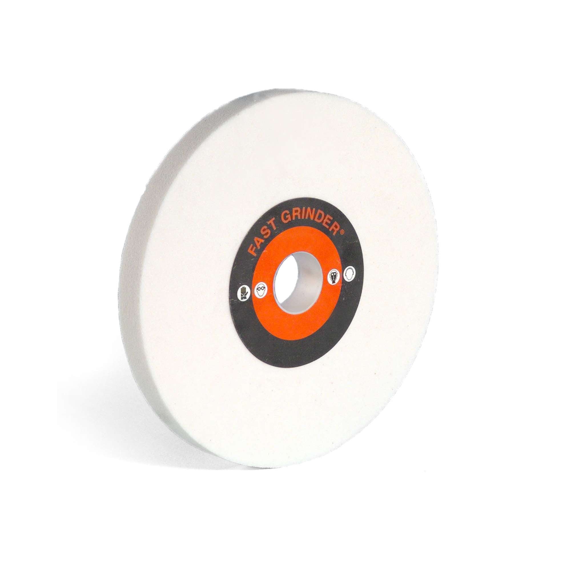 White coridone bench grinding wheels, cutting edge for steel finishing - Rosver MBA-9A