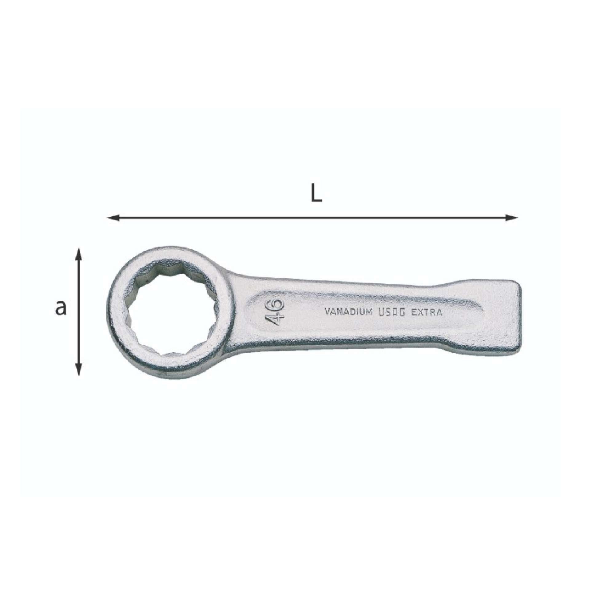 Simple percussion polygonal wrenches - Usag 254