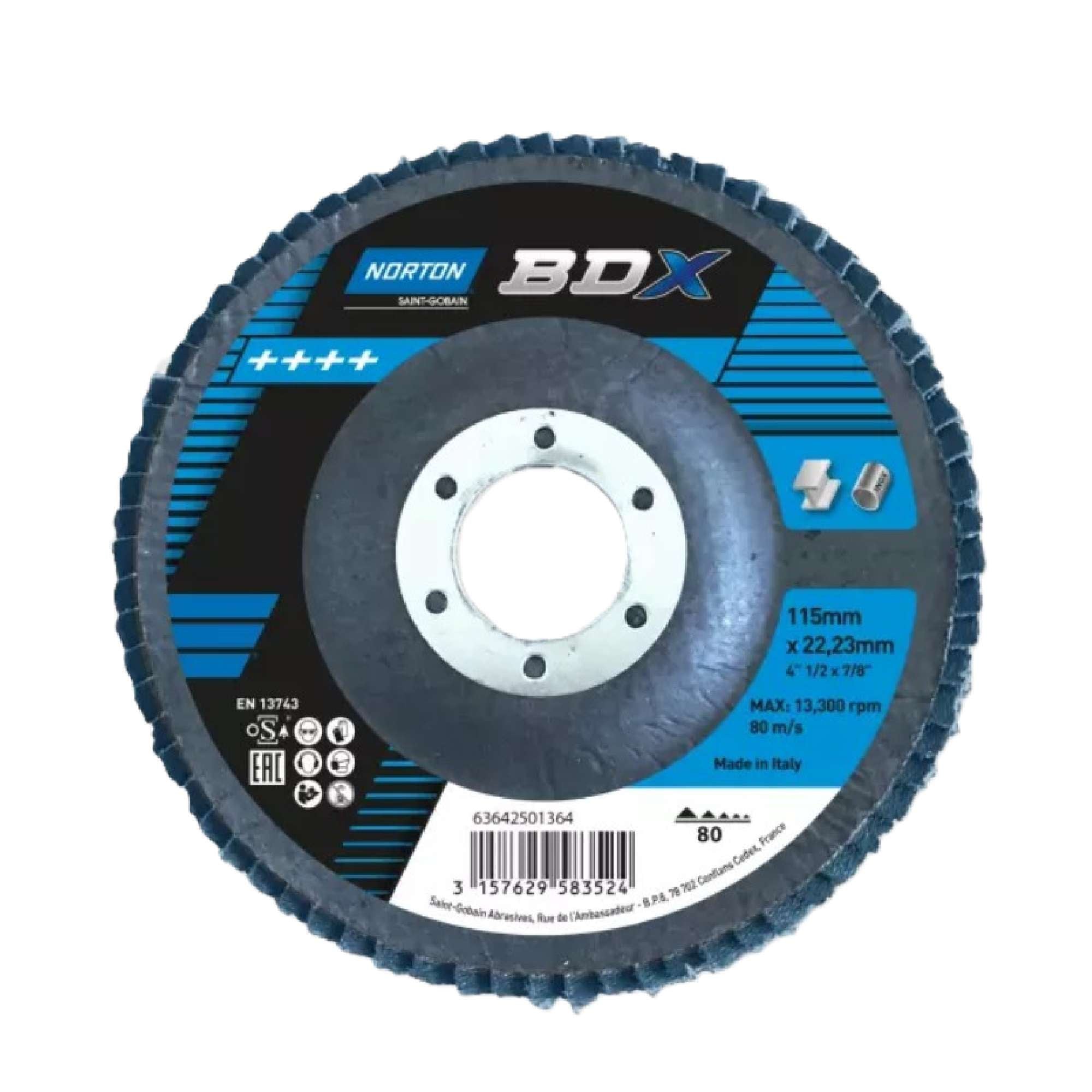 Flap disc BDX D.180mm - Norton