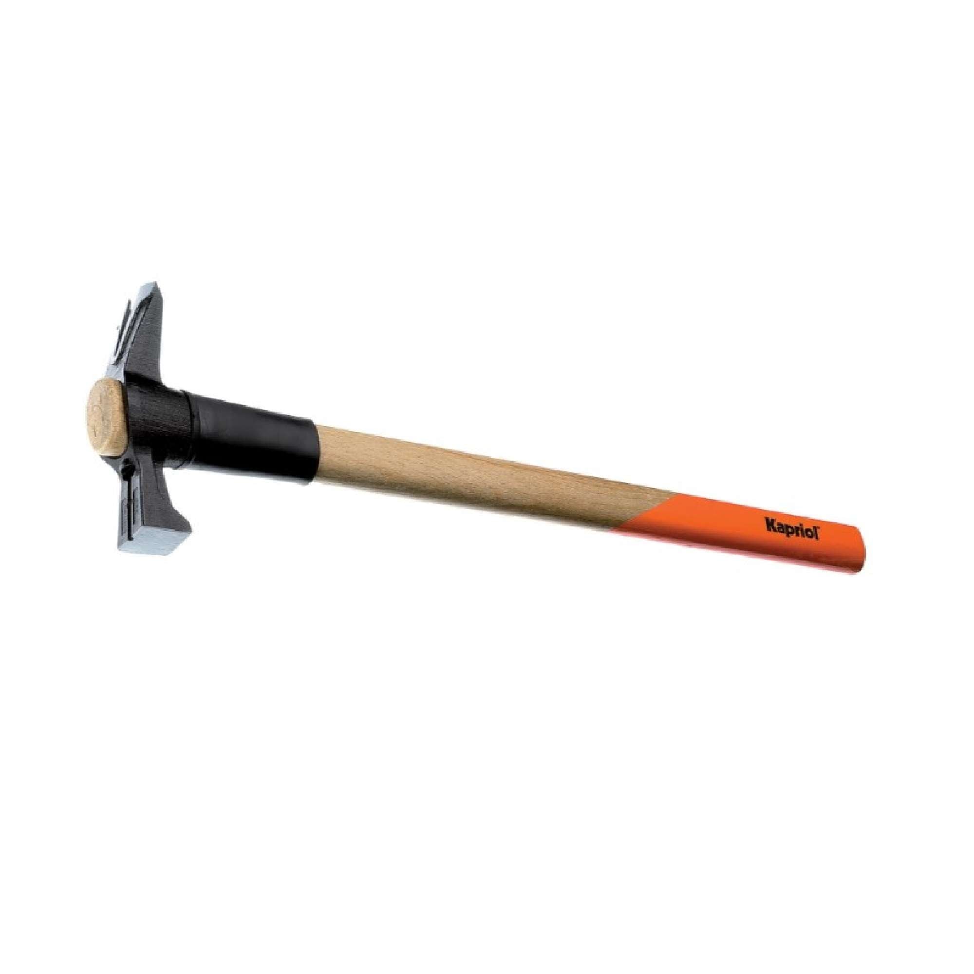 Bricklayer carpenter's hammer with wooden handle - Kapriol