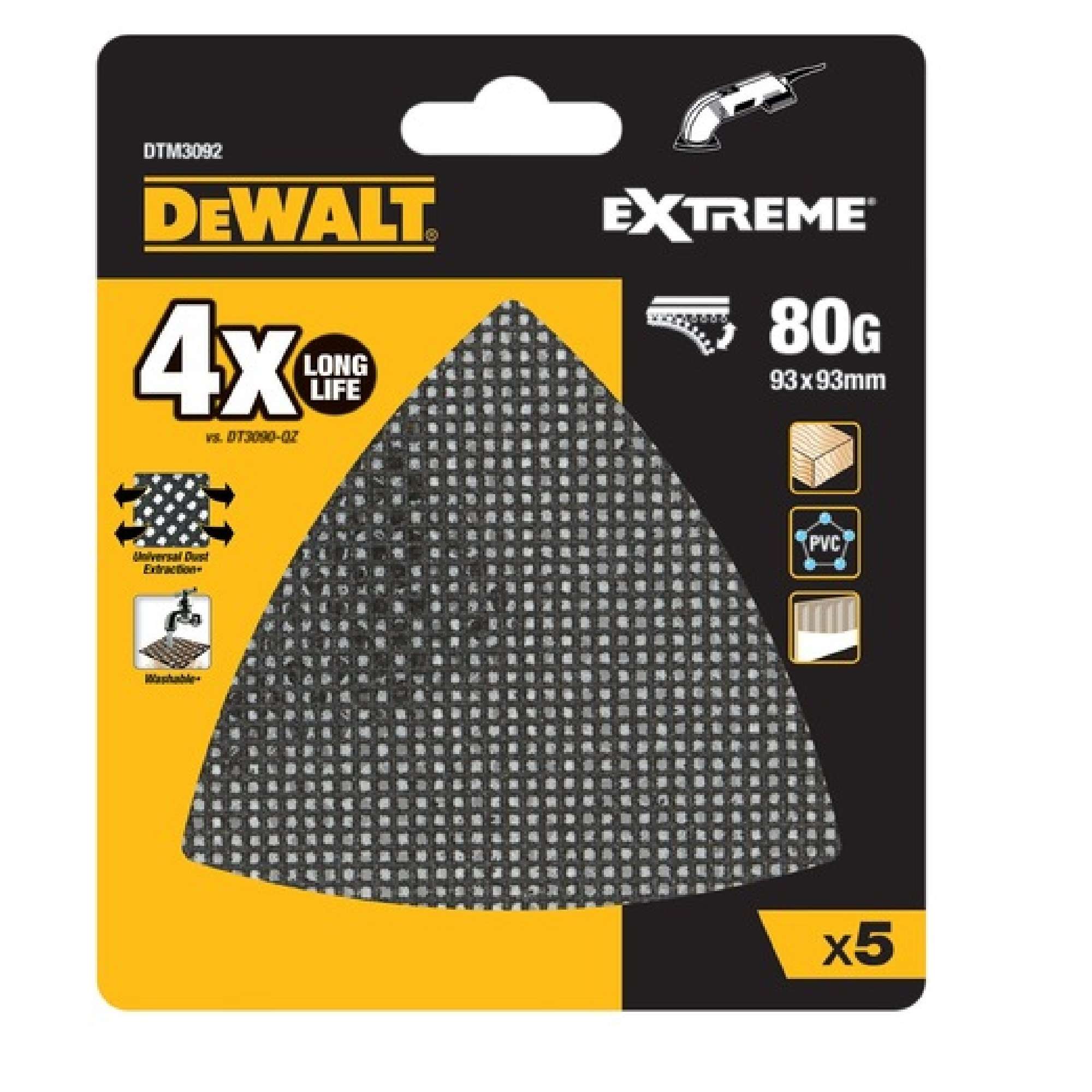 Mesh sanding sheets for sanders 5pcs - Dewalt DTM3092-QZ