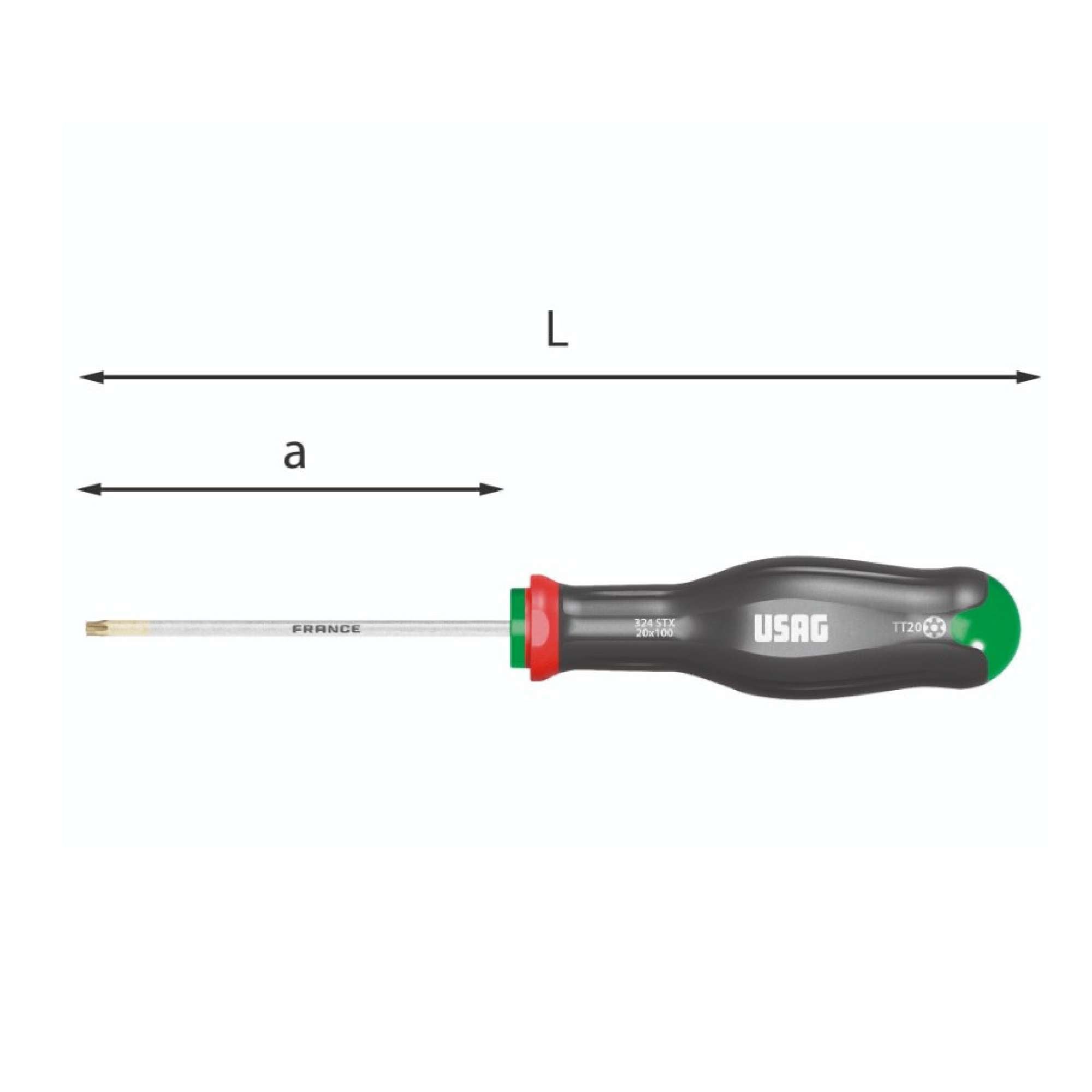 Screwdrivers for Torx Tamper Resistant Impression Screws - Usag 324 STX