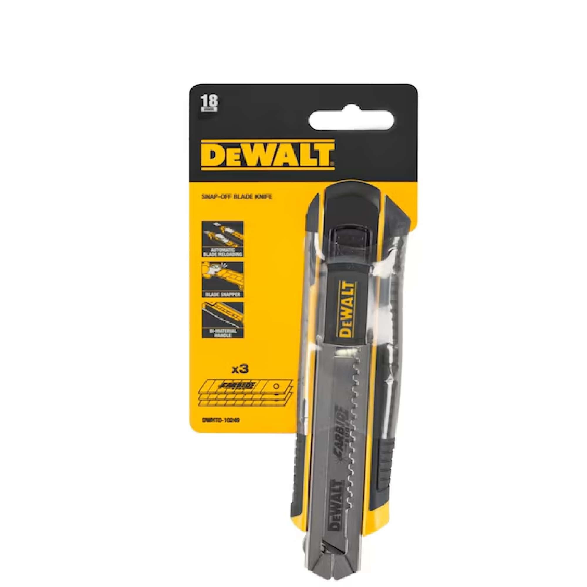 Carbide 18mm Self-Locking Cutter with 3 Blades 18mm - Dewalt DWHT0-10249