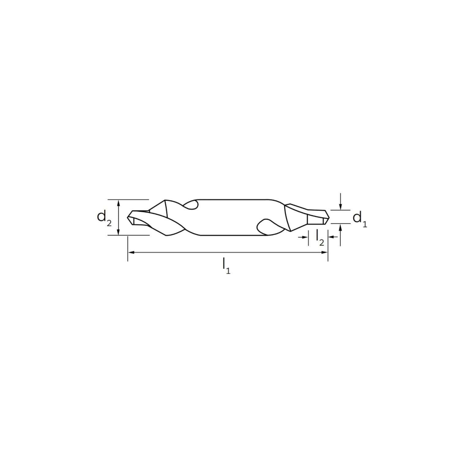 Centering point with countersink angle 60 in internal MD DIN 333 1,6 - ILIX